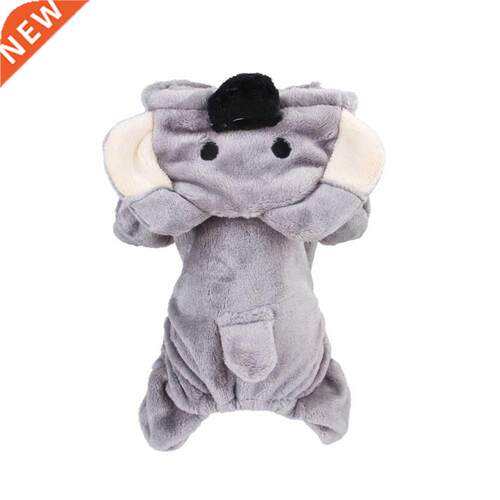 Soft Fleece Dog Jumpsuit Winter Warm Pet Hoodies Rompers
