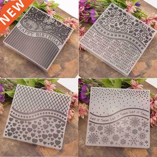 Dolce Vita Christmas Embossing Folders Birthday Flower Plast
