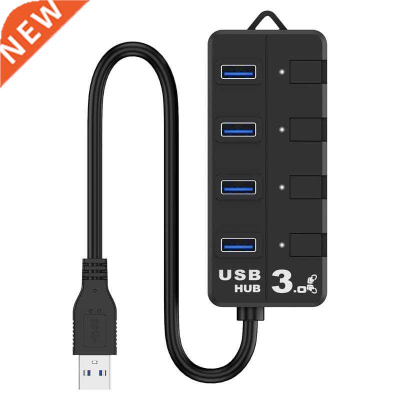 4-port USB 3.0 Hub with Current Protection, Multi USB Port E