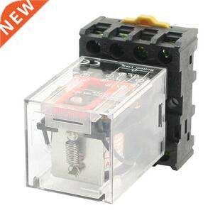 MK2P-I Clear Shell DPDT AC220V Coil Power Relay Socket Base