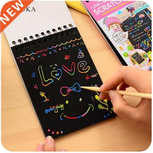1PC Scratch Note Children's Creative DIY Scratch Painting Co