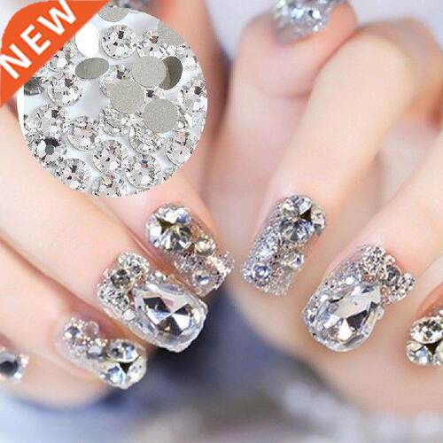 Fashion Mini Glossy Rhinestones Nail Art Tips Decor