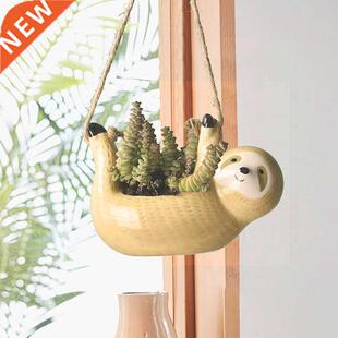 Creative Ceramic Hanging Flower Plant Pots Scindapsus Chloro