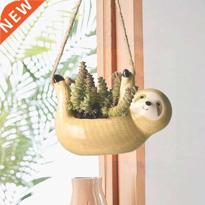Creative Ceramic Hanging Flower Plant Pots Scindapsus Chloro