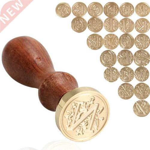 Retro Wax Seal Stamp Sealing Wax Seal Set 26 Alphabet Letter