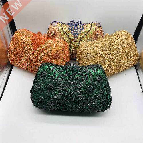 Latest Design Ladies Handbags Diamond Skull Clutch Women Eve
