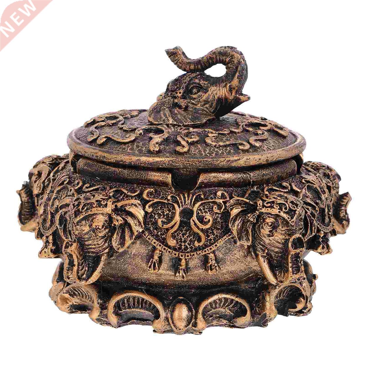 1pc Desk Lid Cigarette Butt Container Decorative Ashtray