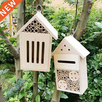 Wooden Insect Hotel Natural Wood Hanging Insects Home