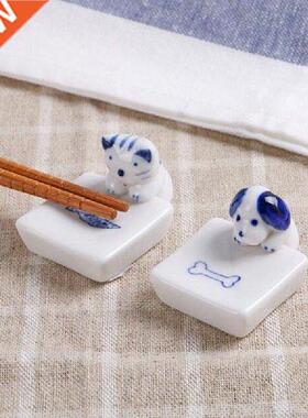 4pcs/set Chopstick Support Chopstick Rack Ceramics Crafts