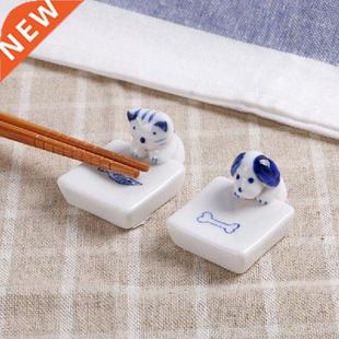 4pcs/set Chopstick Support Chopstick Rack Ceramics Crafts