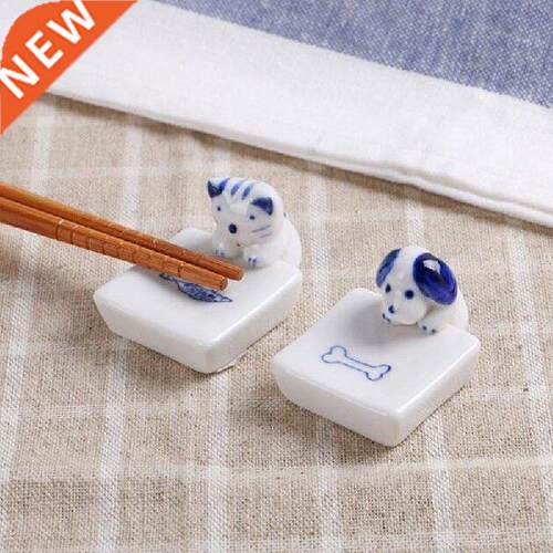 4pcs/set Chopstick Support Chopstick Rack Ceramics Crafts