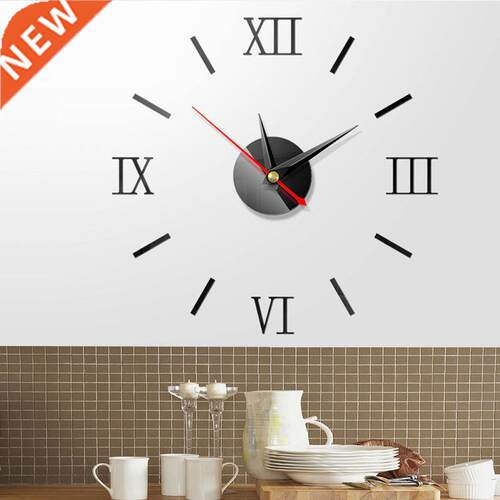 D Creative Removable Art Wall Clock Acrylic Quartz Needle T