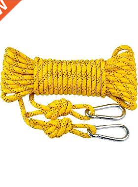 20-30M, 8MM,2pcs safety hook, auxiliary rope for rock