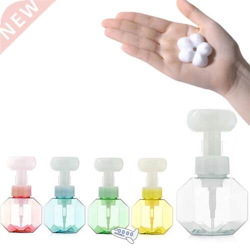00ml Liquid Soap Dispenser Flower Shape Foaming Pump Bottle