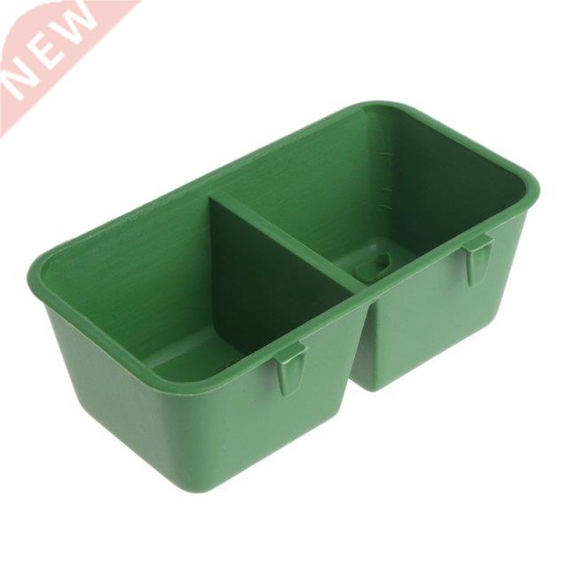 Double Bowl Bird Feeder Cage Dual Water Drink Eating Device