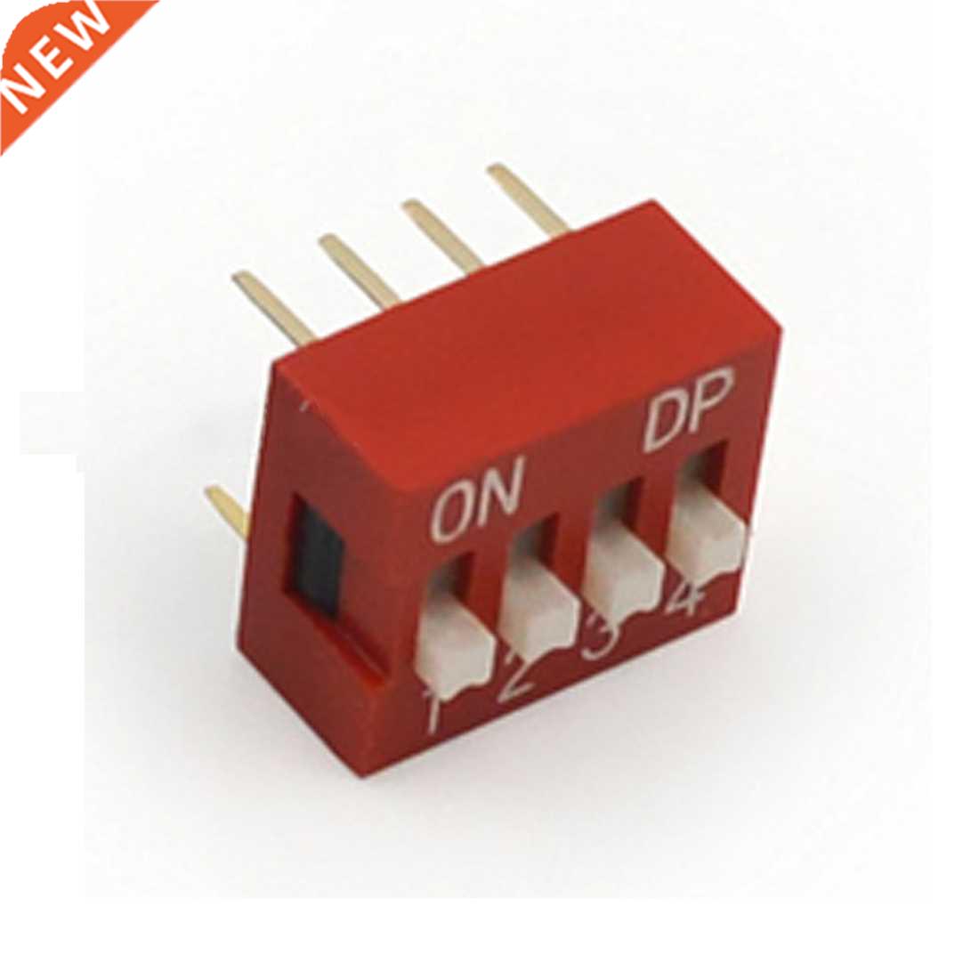 10 Pcs 2 Row 8 Pin 4P Positions 2.54mm Pitch DP Switch Blue