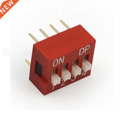 10 Pcs 2 Row 8 Pin 4P Positions 2.54mm Pitch DP Switch Blue