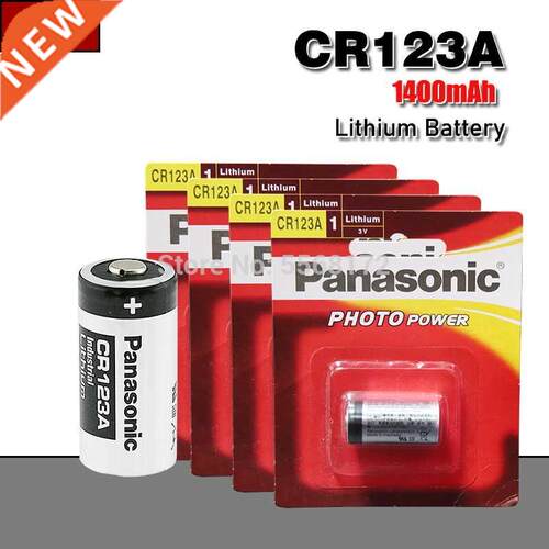4pcs Lithium battery CR123 CR123A CR17345 3v Non-rechargeab