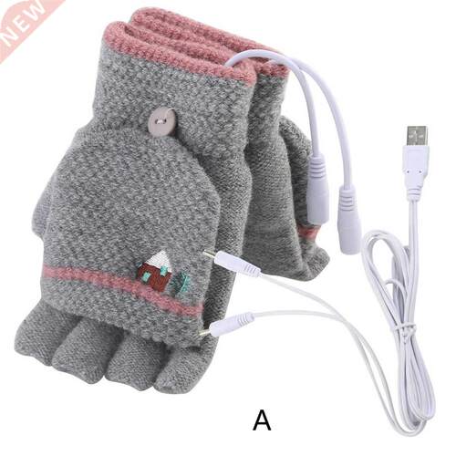 2022 New Lap Women Men USB Heated Mitten Full&Half Finge
