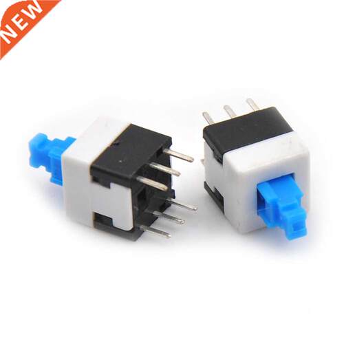 10PCS 8*8mm 6Pin Push Tactile Power Micro Switch Self lock