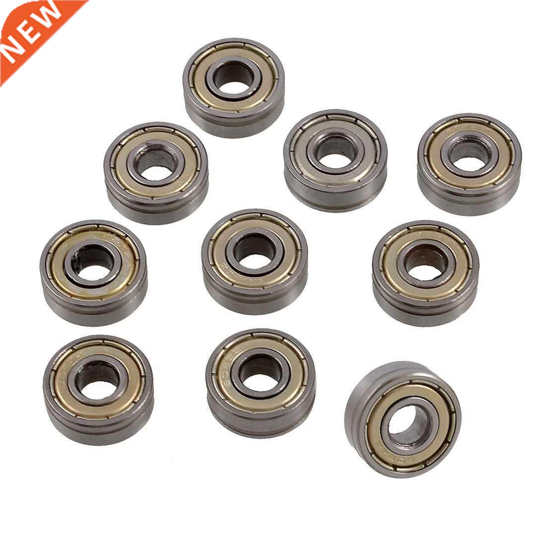 10 Pcs 17mm x 6mm x 6mm Row Shielded Deep Groove Ball Bearin