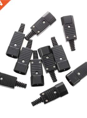 10 PCS IEC320 C14 Male Plug Power Adapter Cable Connector AC