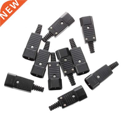 10 PCS IEC320 C14 Male Plug Power Adapter Cable Connector AC
