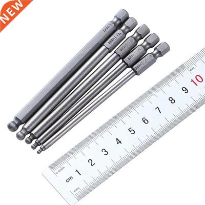 Mini Tools Ball Bit 5Pcs Set S2 Steel Screw Driver Bits Hex