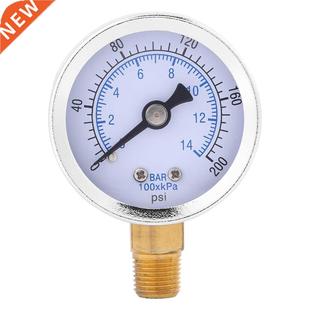 Manometer 0-200psi 0-14bar Hydraulic Water Pressure Gauge 40