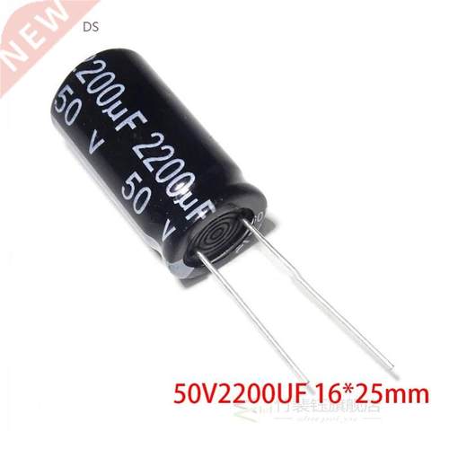 10PCS 50V2200UF 16*25mm 2200UF 50V 16x25mm Aluminum Electrol