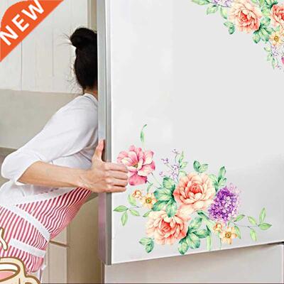 Peony Flowers Wall Stickers Art Home Decor Wallpaper Removab