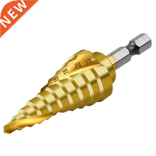 4-22mm Titanium Coated Spiral Slot 4241 Hexagon Shank Pagoda