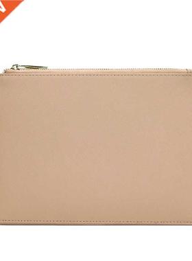 Monogrammed customized letters women PU saffiano pouch ladie