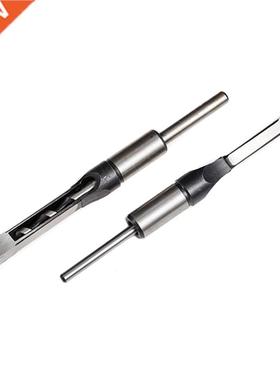 6pcs Woodworking Square Hole Drill Bit Mortising Chisel Set