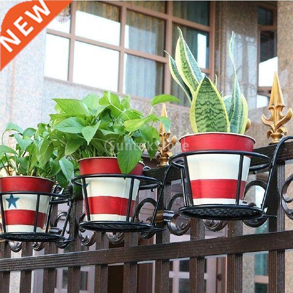 Iron Hanging Metal Basket Flower Planter Pot Holder For