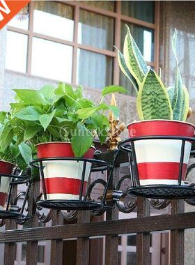 Iron Hanging Metal Basket Flower Planter Pot Holder For