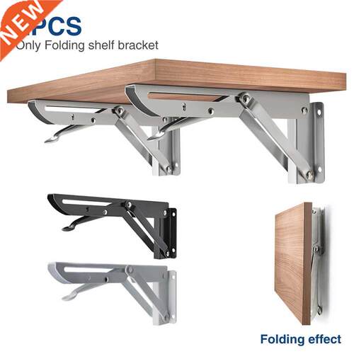 2pcs Folding Shelf Bracket Triangle Work Collapsible