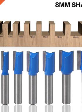 1pc 8mm Shnk Stright Woodworking Router Bit Set Crpenter