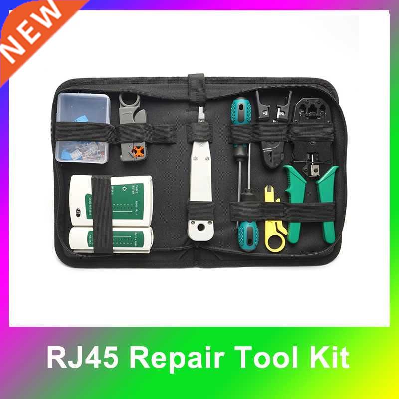 13Pcs/Kit Network Repair Tool Kit RJ45 RJ11 RJ12 5 Networ