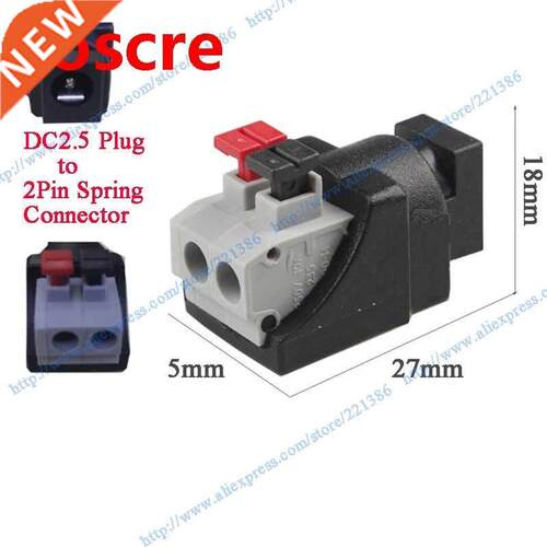 20pcs DC Power Plug DC5.5*2.5 Jack DC plug press to connecto