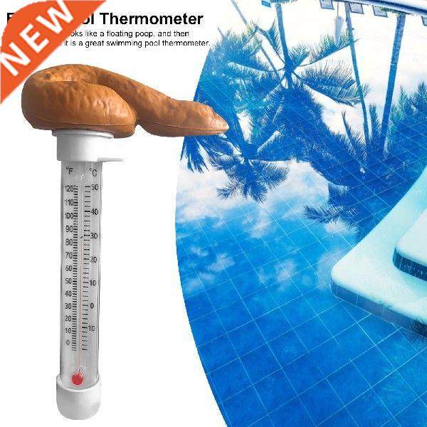 Swimming Pool ny Floating Thermometer Poop Shape Meter