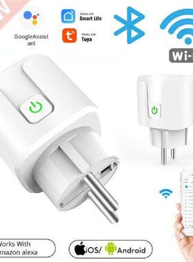Tuya 20A Wifi EU Smart Plug Smart Life Power Mornitor