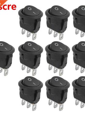 10pcs 23mm Mini Rocker Switch 3Pin 2 Position Round Boat Min