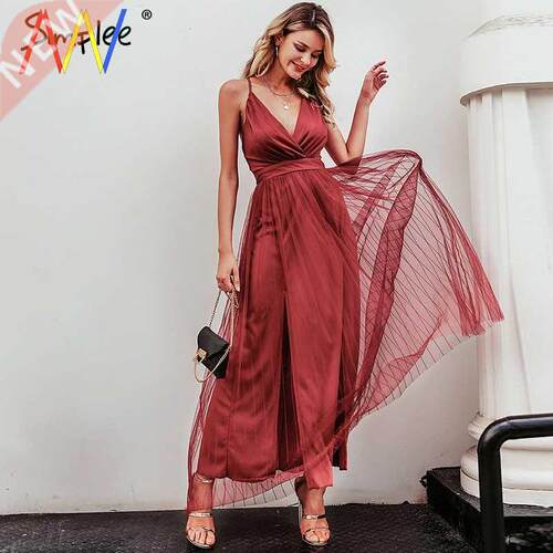 women evening maxi christmas Autumn winter long party dress