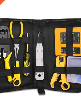 Handskit RJ45 RJ11 RJ12 Network Repairing Plier Tool Kit wit