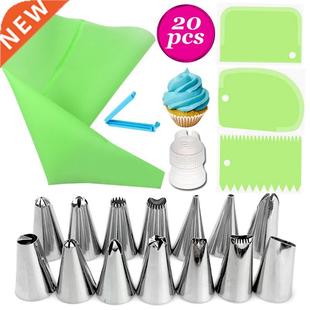 20pcs/set ilicone Pastry Bag Tips Cake Icing Piping Cream Ca