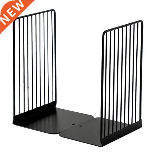 1 Pair Bookends Book Stand Support Simple Iron Desktop Non S