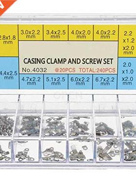 240Pcs Watch Casing Clamp Movement apter Securing Screw Wa