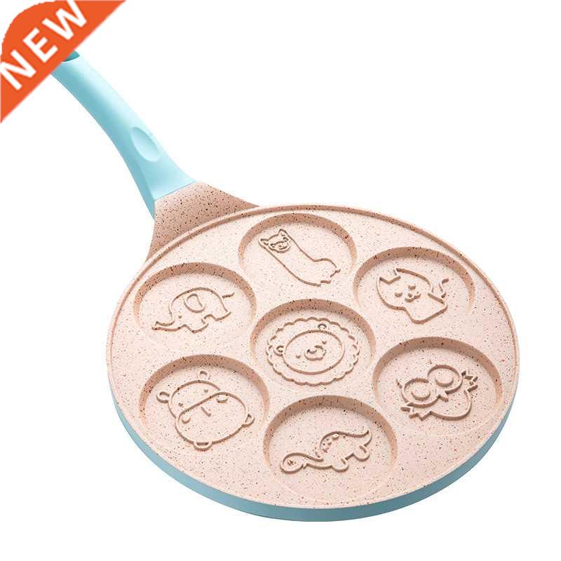 Aluminum Alloy 7 Hole Fried Egg Burger Pan Non-stick Ham