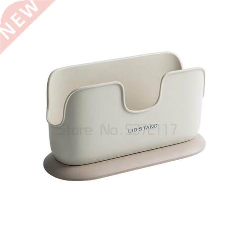 Pot lid shelf wall-mounted non-porous kitchen pot lid shelf